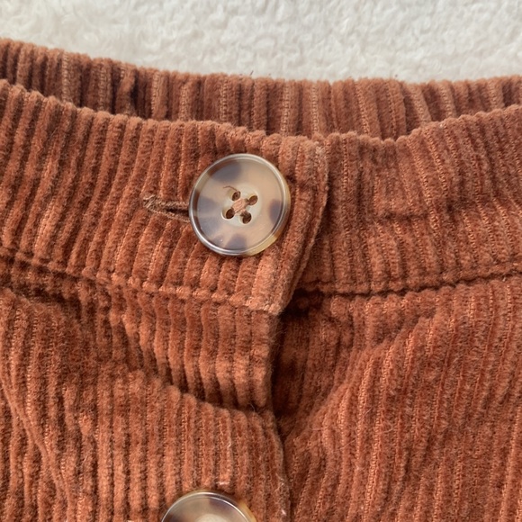 GAP 6/7 Brown Corduroy Skirt Small EUC  Elastic Waist - Picture 7 of 7